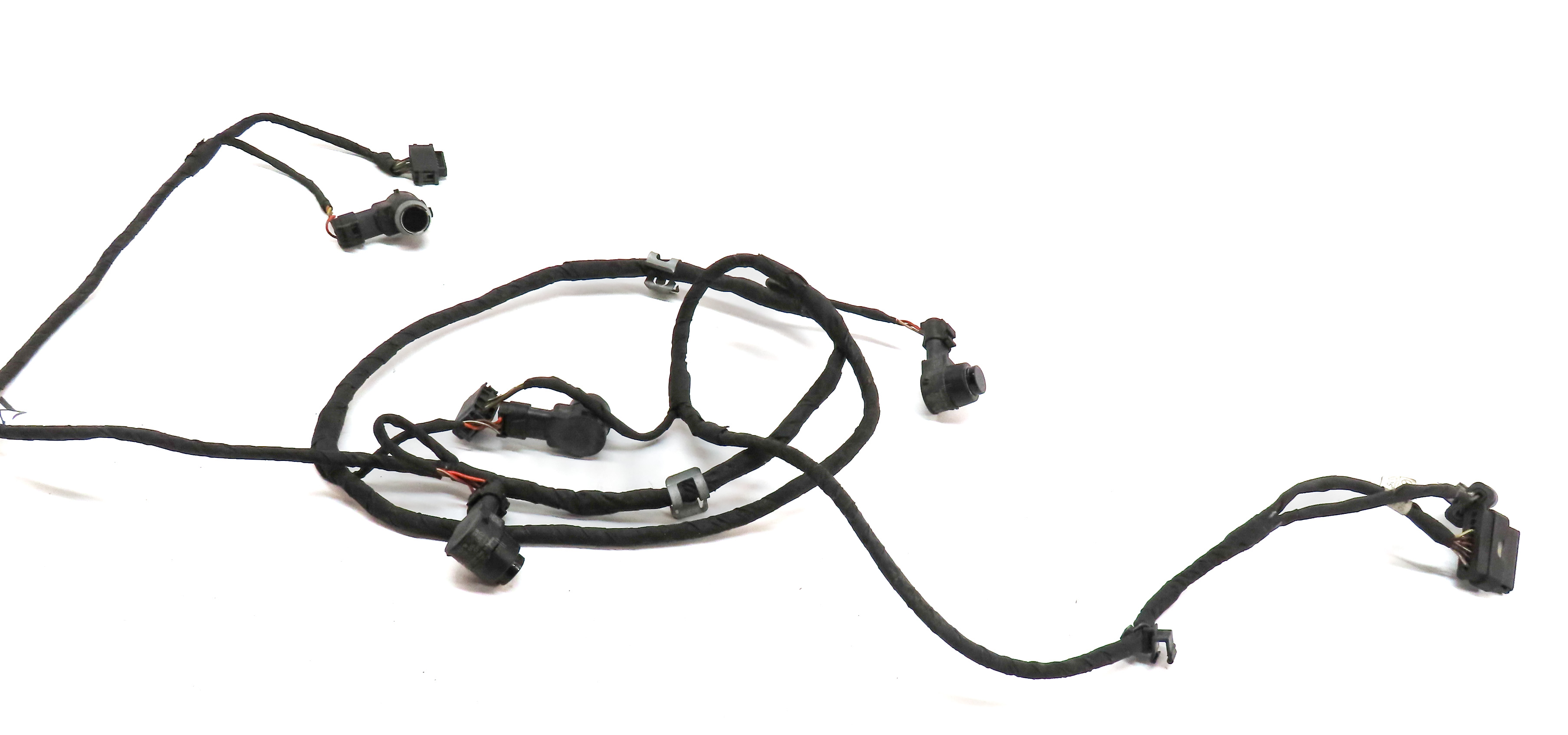 2014 MERCEDES GL450 (X166) REAR PDC PARK DISTANCE SENSOR SET w/ HARNESS (BLACK) — exact item pictured